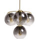 Kamara LED 24.75 inch Brass Chandelier Ceiling Light